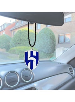 Buy Al Hilal Football Club Logo  Car Mirror Hanging Pendant Mini Metal Decoration Chain 1 Pcs in Saudi Arabia