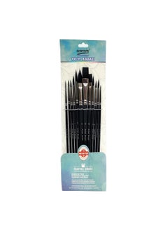 Buy 12 Style Shape Nylon Hair Artist Painting Brushes 12 Piece/Set Flat Watercolor Oil Paint Brush in Egypt