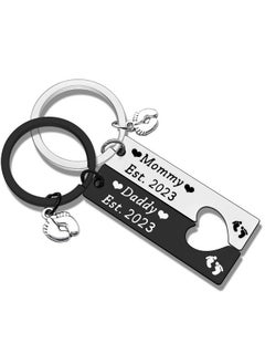 Buy New Mom Gifts New Dad Gifts Daddy And Mommy Est 2023 Keychain Set Pregnancy Announcement Gifts New Parents Gifts Soon To Be Mommy Daddy Jewelry First Time Dad Gift First Time Mom Gift in UAE