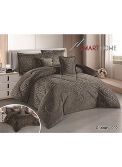 Buy Winter double bedspread 4 pieces, two-sided velvet side and fur side, queen size 240x180 cm, the bedspread fits a bed size 200X120 cm in Saudi Arabia