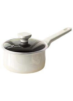 Buy Ceramic Saucepan With lid, Eco-Designed, Healthy Cooking Pot, Safe Cookware, All Stovetops Including Induction 18cm in Saudi Arabia