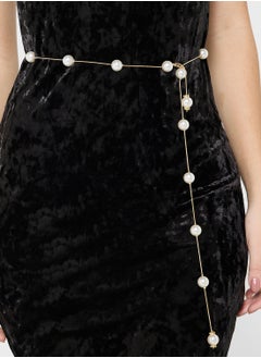 Buy Pearl Tassel Waist Chain Belt in UAE