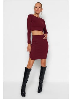 Buy Two-Piece Set - Burgundy - Regular fit in Egypt