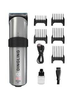 Buy Professional Electric Hair Clipper with Blade Men's Hair Trimmer RF-609PRO Silver in Saudi Arabia