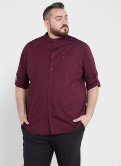 اشتري Thomas Scott Men Plus Size Premium Slim Fit Casual Pure Cotton Shirt في السعودية