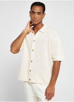 Buy Crochet Relaxed Fit Shirt in Saudi Arabia