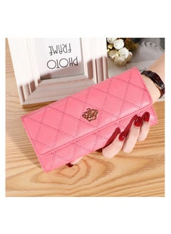 Buy Womens Wallet PU Leather Long Wallet For Women Card Holder Organiser in UAE