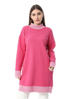 Buy Women Wool Long Pullover With High Neck in Egypt