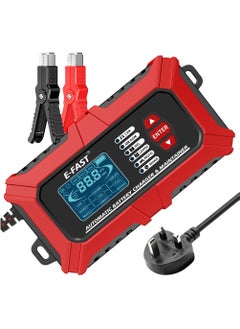 Buy 3 in 1 Car Battery Charger,  Car Battery Tester, Car Battery Maintainer, 12V  6A Fully Automatic Intelligent Charger with LCD Digital Display Pulse Repair for Car Small Truck Motorcycle in Saudi Arabia