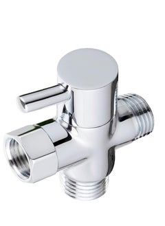 Buy COOLBABY 3 Way Shower Diverter Valve,Solid Brass Shower Arm Diverter Valve for Hand Held Shower Head and Fixed Spray Head,G1/2 Bathroom Universal Shower System Replacement Part in UAE