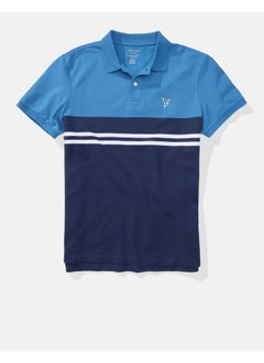 Buy AE Striped Pique Polo Shirt in UAE