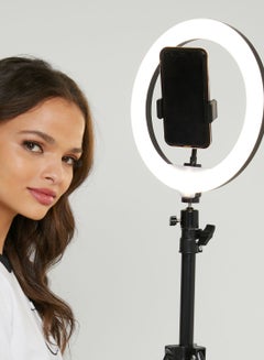 Buy Selfie Ring Light with Phone Holder & Stand in UAE