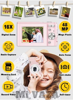 Buy 1080P Mini Home Student Camera 48 Megapixel HD Card Machine With 32GB Memory Card in UAE