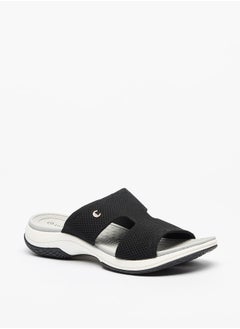 Buy Women Textured Slip-On Sandals in UAE