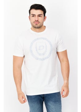 اشتري Men Crew Neck Short Sleeve Graphic Print T Shirt, White في الامارات