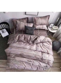 Buy Bedding Single Size - Bed Sheets Set - 6 Piece Bedding - Microfiber - Shrinkage and Fade Resistant - Easy Care, 1 Duvet Cover, 1 Fitted Sheet & 4 Pillow Cases 120*200+25cm in UAE