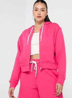 Buy Zip Through Knitted Hoodie in UAE