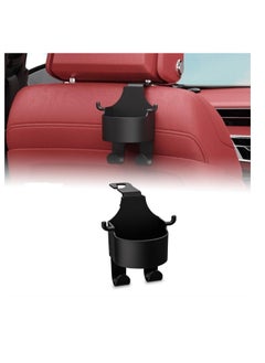 Buy Car Cup Holder 2PCS Multifunctional Plastic Vehicle Seat Back Drink Bottle Holder, Universal Hanging Waterproof Auto Headrest Cup Organizer in UAE