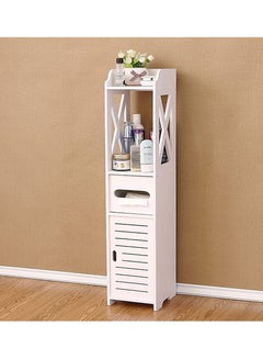 Buy Bathroom Cabinets Corner Shelf Tissue Rack Storage Organizer Towel Holder Toilet Vanity Cabinet in UAE