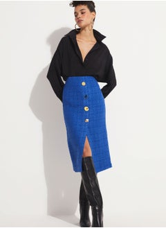 Buy Button Detail Skirt in UAE