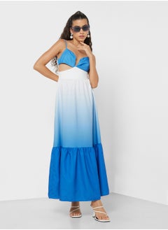 Buy Ombre A Line Maxi Dress in UAE