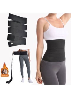 Buy Waist Trainer for Women Velcro Elastic Wrap Corset Plus Size Workout Waist Trimmer for Gym Sport Body Shaper Waist Trimmer Belt in Saudi Arabia