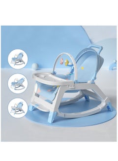 Buy Foldable Adjustable Multifunctional 3 in 1 Baby Bouncer Rocking Sitting, Lying and Dinning Chair with Music Toy in Saudi Arabia