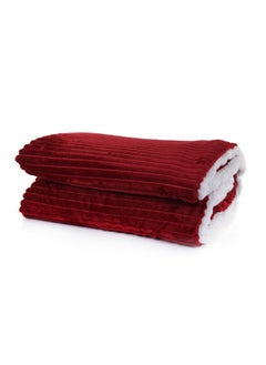 Buy Sherpa & Strip Flannel Double Blankets in Egypt