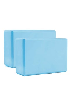 اشتري Set of 2 Yoga Blocks EVA Foam High Density Non Slip Yoga Bricks For Meditation Balance Exercise في الامارات