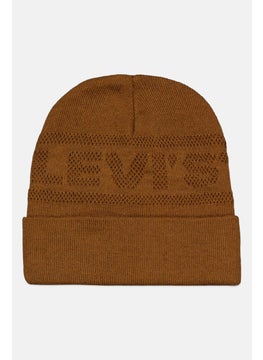 Buy Men Knit Beanie, Tan in Saudi Arabia