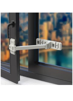 Buy Window Restrictor Lock, Self Adhesive Child Baby Safety Door Window Lock, Baby Sliding Door Window Lock Limiter Anti-Opening Window Latch High Level Child Protection Anti-Fall, Easy Install in Saudi Arabia