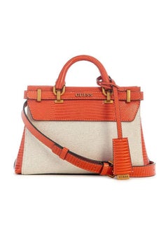 Buy GUESS Sestri Mini PU Zipper Closure Casual Women's Satchel in UAE