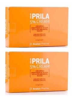 Buy Pack Of 2- Prila 5% Local Anesthetic Cream 5X5 Gm 1 Kit in Saudi Arabia