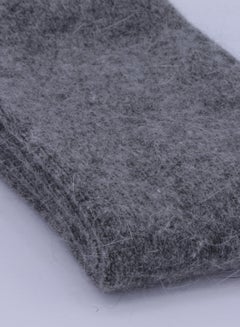 Buy Long winter wool socks gray color high quality - Saudi made in Saudi Arabia