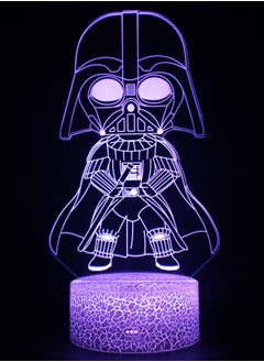 اشتري 3D Illusion Star Wars Night Light 16 Color Change Decor Lamp Desk Table Night Light Lamp for Kids Children 10 في الامارات