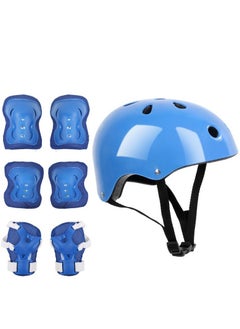 اشتري Kids Bike Helmet Set, Toddler Helmet for Ages 2-8 Boys Girls with Sports Protective Gear Set Knee Elbow Wrist Pads for Skateboard Cycling Scooter Rollerblading في السعودية