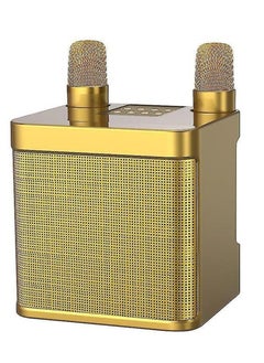 Buy Portable Bluetooth Karaoke Speaker with 2 Wireless Microphones YS203 in UAE