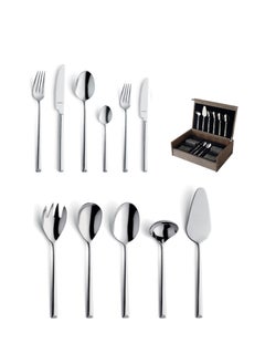 اشتري Metropole 1170 78-pc Cutlery set in wooden canteen - brown في الامارات