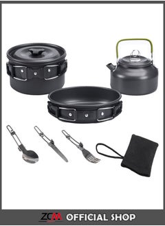 Buy 6-Piece Portable Outdoor Cookware and Dinnerware Set in UAE