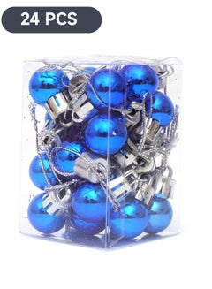 Buy 24-Piece Decorative Tree Hanging Ball Set, Decoration Suitable for Indoor Party Occasion in Saudi Arabia