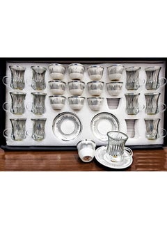 Buy A set of tea cups and coffee cups with saucers, 36 pieces in Saudi Arabia