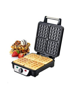 Buy GWM5417 Electric Waffle Maker – 1100W 4-Slice Non-Stick Belgian Waffle Maker with Adjustable Temperature Control in UAE