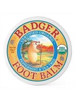 Buy Foot Balm, Organic Tea Tree & Olive Oil Foot Care for Dry Cracked Heels, Cracked Heel Repair for Dry Cracked Feet, Foot Cream Heel Balm, 2 oz in UAE
