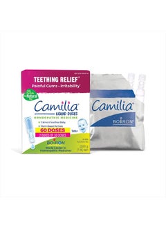 Buy Camilia Teething Drops for Daytime and Nighttime Relief of Painful or Swollen Gums and Irritability in Babies - 60 Count in UAE