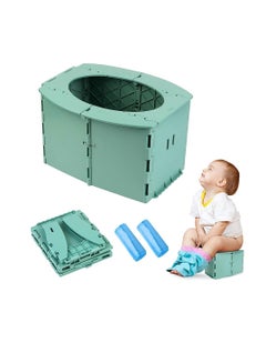 Buy Foldable toilet training seat, toddler travel portable potty, children's portable toilet potty chair toddler training toilet seat car emergency toilet in UAE