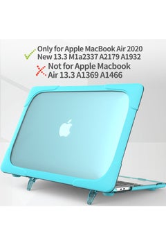 Buy Hard Shell Case Cover with Kickstand Shockproof Function for MacBook Air A1466/A1369  13 inch in UAE
