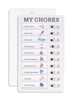 Buy 1-Piece My Chores Chart Checklist Board, Detachable Daily to Do List Memo for Planner Schedule Reminder, White in Egypt