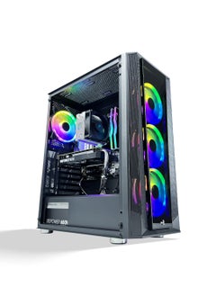 اشتري Next Level Gaming PC - Intel Core i5-12400F 2.5GHz Processor | GTX 1650 8GB GPU | 16GB DDR4 RAM | 1TB NVMe SSD | RGB 4 Fan Case | Windows 11 Pro | Desktop Computer Tower في الامارات