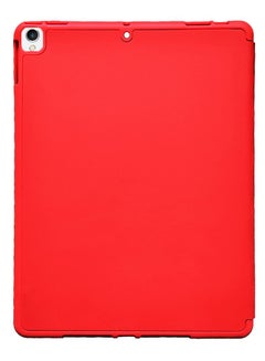 Buy Protective iPad 10.2 Case iPad 9th Gen 2021/ iPad 8th Gen 2020/ iPad 7th Gen 2019 Case, Slim Stand Smart Cover With Pencil Holder -Red in UAE