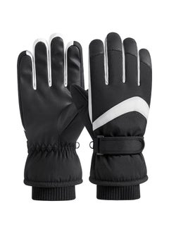 Buy CMGTYYD Winter Gloves for Men Women - Wool Fleece Liner Touchscreen Gloves, Thermal Warm Winter Gloves for Cold Weather(Black) in Saudi Arabia